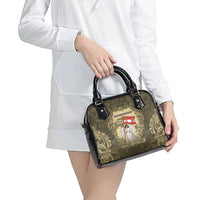 Austria-Hungary Shoulder Handbag Angel Holding A Flag Vintage Style - Wonder Print Shop