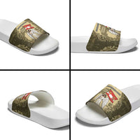 Austria-Hungary Slide Sandals Angel Holding A Flag Vintage Style - Wonder Print Shop