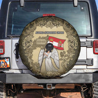 Austria-Hungary Spare Tire Cover Angel Holding A Flag Vintage Style - Wonder Print Shop