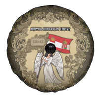 Austria-Hungary Spare Tire Cover Angel Holding A Flag Vintage Style - Wonder Print Shop