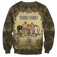 Personalized Austria-Hungary Sweatshirt Angel Holding A Flag Vintage Style - Wonder Print Shop
