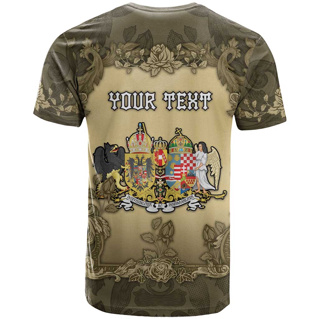 Personalized Austria-Hungary T Shirt Angel Holding A Flag Vintage Style - Wonder Print Shop