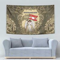 Austria-Hungary Tapestry Angel Holding A Flag Vintage Style - Wonder Print Shop