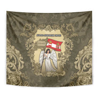 Austria-Hungary Tapestry Angel Holding A Flag Vintage Style - Wonder Print Shop