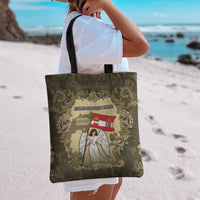 Austria-Hungary Tote Bag Angel Holding A Flag Vintage Style - Wonder Print Shop