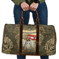 Austria-Hungary Travel Bag Angel Holding A Flag Vintage Style - Wonder Print Shop
