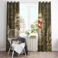 Austria-Hungary Window Curtain Angel Holding A Flag Vintage Style - Wonder Print Shop