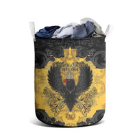 German Empire Laundry Basket Imperial Black Eagle With Baroque Patterns - Wonder Print Shop