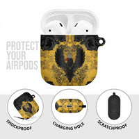German Empire AirPods Case Imperial Black Eagle With Baroque Patterns - Wonder Print Shop