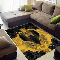 German Empire Area Rug Imperial Black Eagle With Baroque Patterns - Wonder Print Shop