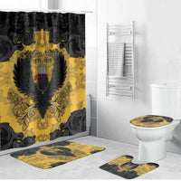 German Empire Bathroom Set Imperial Black Eagle With Baroque Patterns - Wonder Print Shop