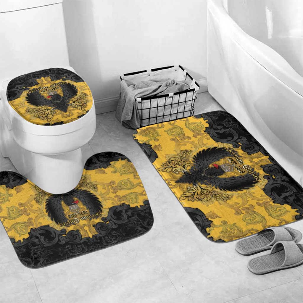 German Empire Bathroom Set Imperial Black Eagle With Baroque Patterns - Wonder Print Shop