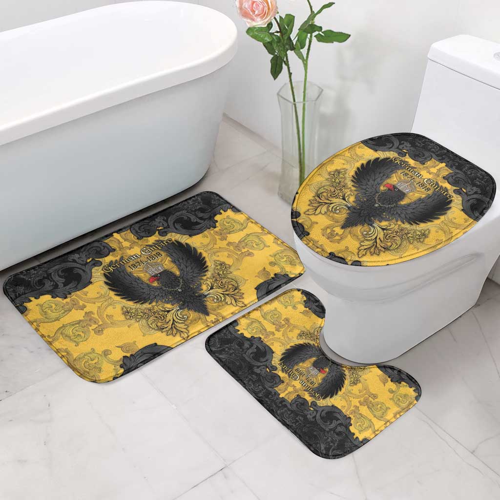 German Empire Bathroom Set Imperial Black Eagle With Baroque Patterns - Wonder Print Shop