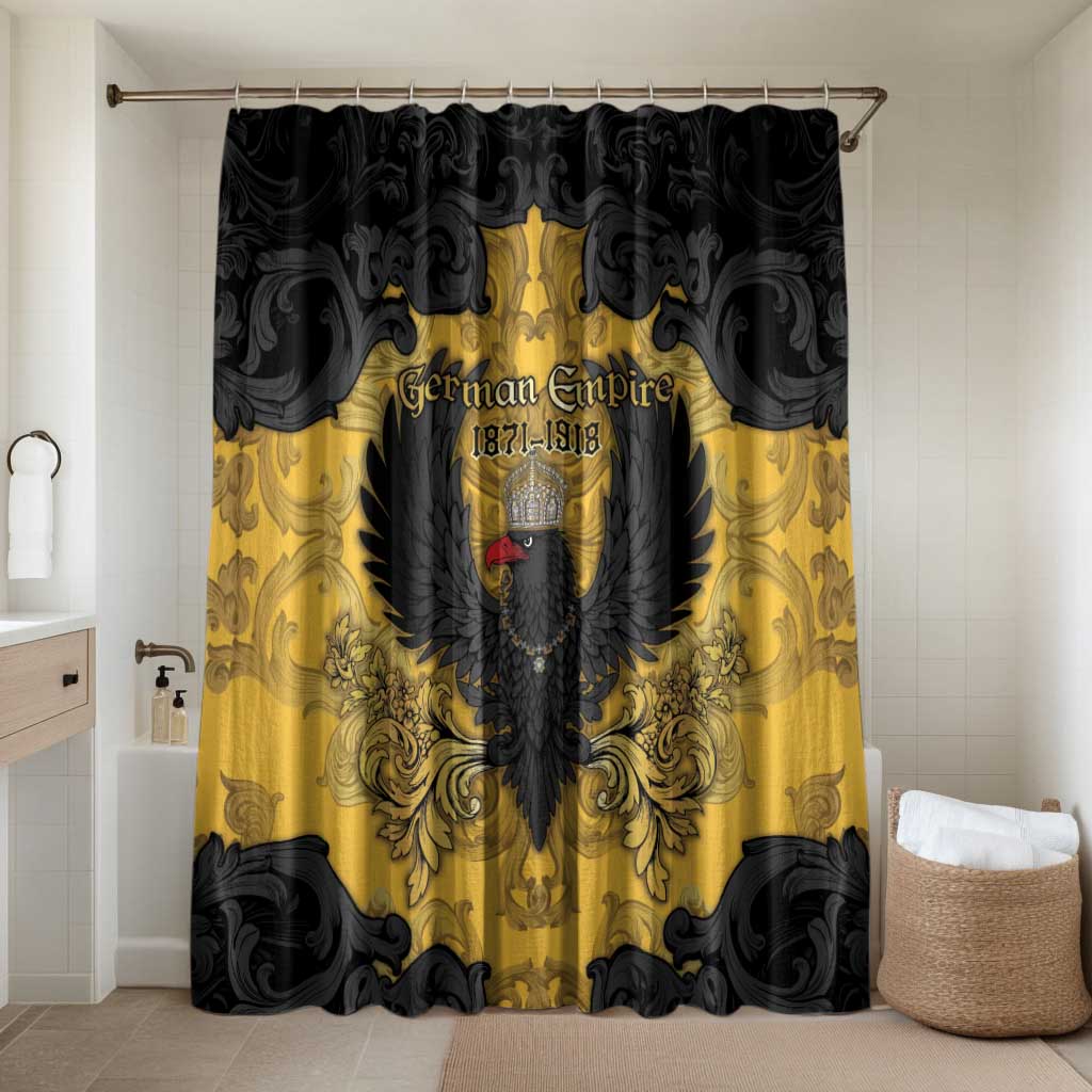 German Empire Bathroom Set Imperial Black Eagle With Baroque Patterns - Wonder Print Shop