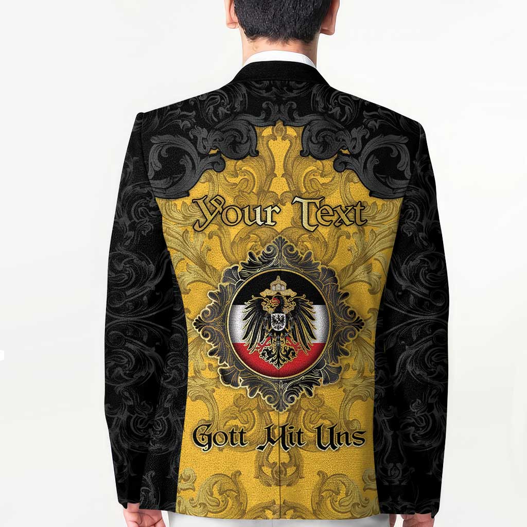 Personalized German Empire Blazer Imperial Black Eagle With Baroque Patterns - Wonder Print Shop