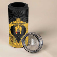 Personalized German Empire 4 in 1 Can Cooler Tumbler Imperial Black Eagle With Baroque Patterns - Wonder Print Shop