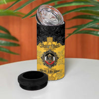 Personalized German Empire 4 in 1 Can Cooler Tumbler Imperial Black Eagle With Baroque Patterns - Wonder Print Shop