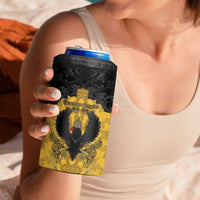Personalized German Empire 4 in 1 Can Cooler Tumbler Imperial Black Eagle With Baroque Patterns - Wonder Print Shop