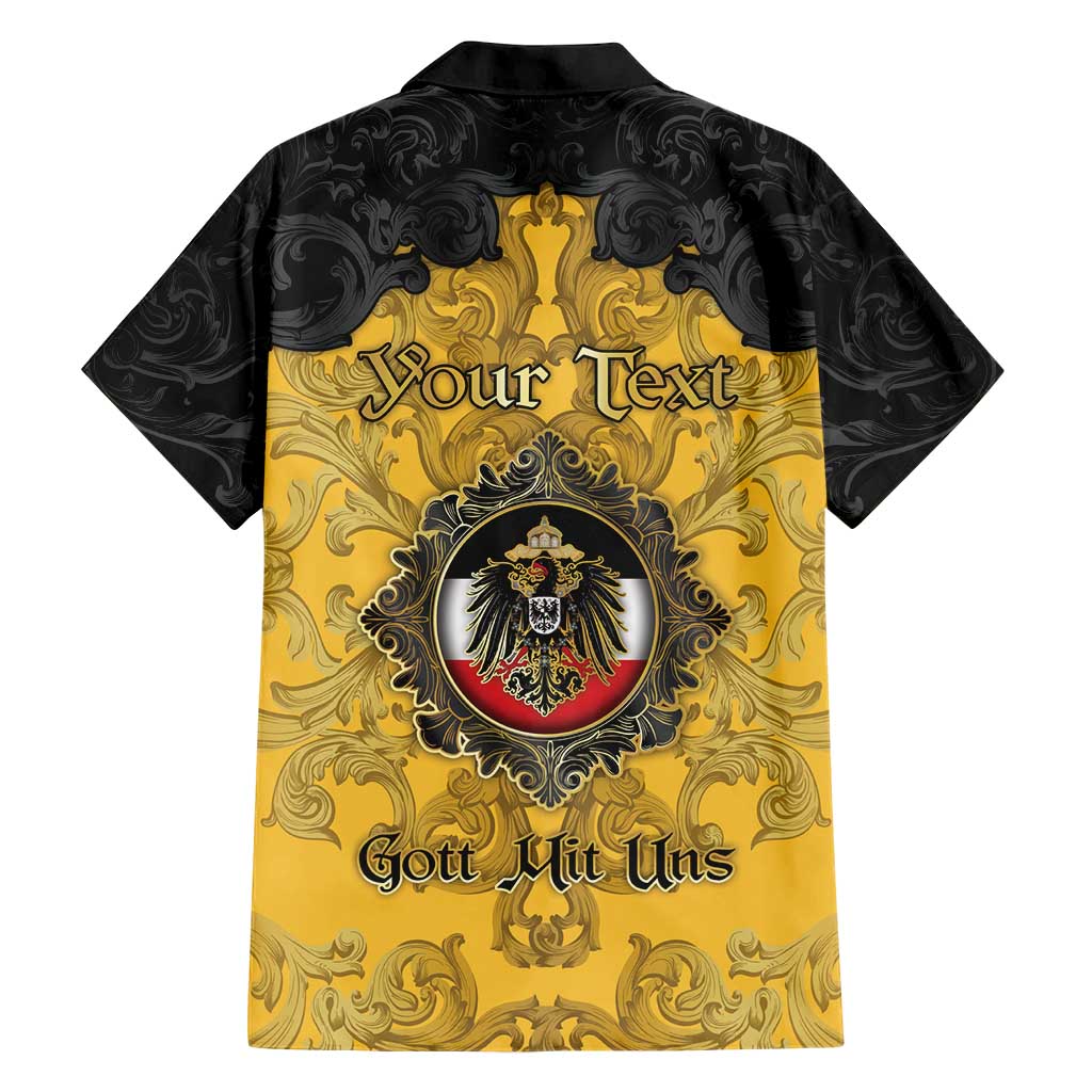 Personalized German Empire Family Matching Mermaid Dress and Hawaiian Shirt Imperial Black Eagle With Baroque Patterns - Wonder Print Shop