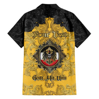 Personalized German Empire Family Matching Mermaid Dress and Hawaiian Shirt Imperial Black Eagle With Baroque Patterns - Wonder Print Shop