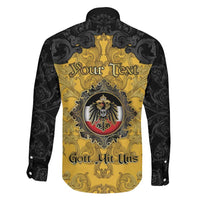 Personalized German Empire Family Matching Mermaid Dress and Hawaiian Shirt Imperial Black Eagle With Baroque Patterns - Wonder Print Shop