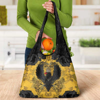 German Empire Grocery Bag Imperial Black Eagle With Baroque Patterns - Wonder Print Shop