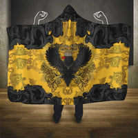 German Empire Hooded Blanket Imperial Black Eagle With Baroque Patterns - Wonder Print Shop