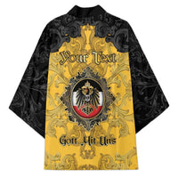 Personalized German Empire Kimono Imperial Black Eagle With Baroque Patterns - Wonder Print Shop