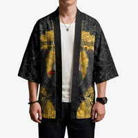 Personalized German Empire Kimono Imperial Black Eagle With Baroque Patterns - Wonder Print Shop