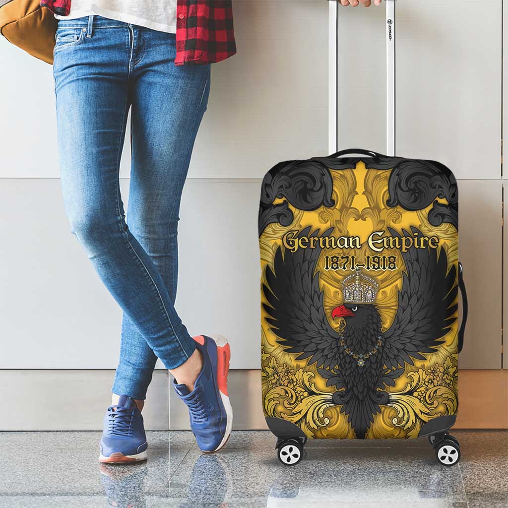 German Empire Luggage Cover Imperial Black Eagle With Baroque Patterns - Wonder Print Shop