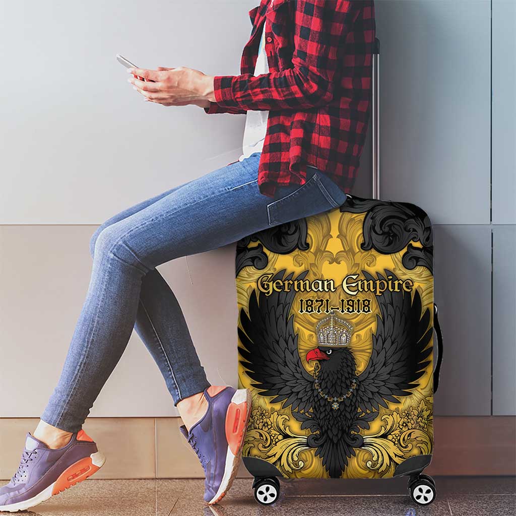 German Empire Luggage Cover Imperial Black Eagle With Baroque Patterns - Wonder Print Shop