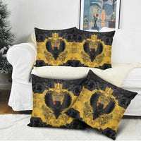 German Empire Pillow Cover Imperial Black Eagle With Baroque Patterns - Wonder Print Shop