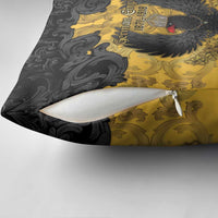German Empire Pillow Cover Imperial Black Eagle With Baroque Patterns - Wonder Print Shop