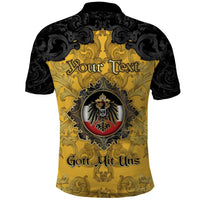 Personalized German Empire Polo Shirt Imperial Black Eagle With Baroque Patterns - Wonder Print Shop