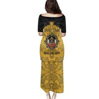 Personalized German Empire Puletasi Imperial Black Eagle With Baroque Patterns - Wonder Print Shop