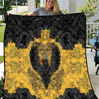 German Empire Quilt Imperial Black Eagle With Baroque Patterns - Wonder Print Shop