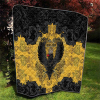 German Empire Quilt Imperial Black Eagle With Baroque Patterns - Wonder Print Shop
