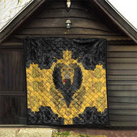 German Empire Quilt Imperial Black Eagle With Baroque Patterns - Wonder Print Shop