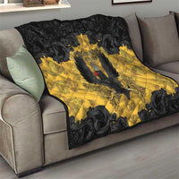 German Empire Quilt Imperial Black Eagle With Baroque Patterns - Wonder Print Shop
