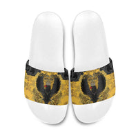 German Empire Slide Sandals Imperial Black Eagle With Baroque Patterns - Wonder Print Shop