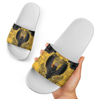 German Empire Slide Sandals Imperial Black Eagle With Baroque Patterns - Wonder Print Shop