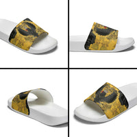 German Empire Slide Sandals Imperial Black Eagle With Baroque Patterns - Wonder Print Shop