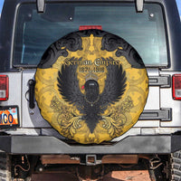 German Empire Spare Tire Cover Imperial Black Eagle With Baroque Patterns - Wonder Print Shop