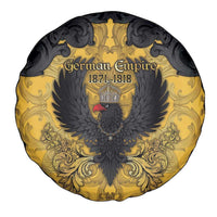 German Empire Spare Tire Cover Imperial Black Eagle With Baroque Patterns - Wonder Print Shop