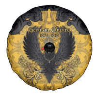 German Empire Spare Tire Cover Imperial Black Eagle With Baroque Patterns - Wonder Print Shop