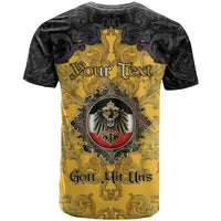 Personalized German Empire T Shirt Imperial Black Eagle With Baroque Patterns - Wonder Print Shop