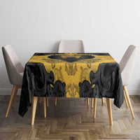 German Empire Tablecloth Imperial Black Eagle With Baroque Patterns - Wonder Print Shop