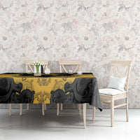 German Empire Tablecloth Imperial Black Eagle With Baroque Patterns - Wonder Print Shop