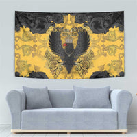 German Empire Tapestry Imperial Black Eagle With Baroque Patterns - Wonder Print Shop