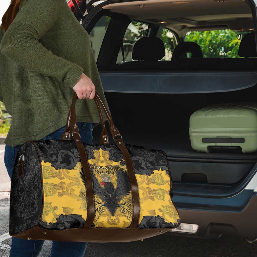 German Empire Travel Bag Imperial Black Eagle With Baroque Patterns - Wonder Print Shop